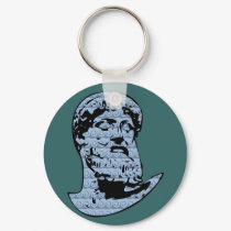 Poseidon statue keychains