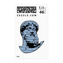 Poseidon statue postage