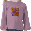 Posey Profusion Bell-sleeve Tee t-shirts by DesignerGal Posey Profusion Bell-sleeve Tee t-shirts