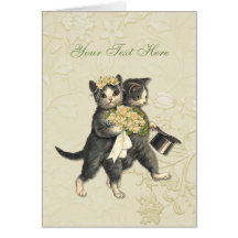Posh Cats Wedding Card