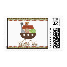 Posh Noahs Ark Postage Stamp Briefmarke