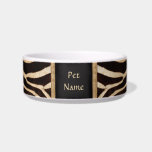 Posh Pet  Zebra Pattern - Customize Cat Water Bowl