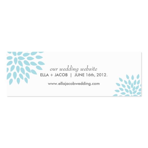 Posh Petals | Twilight | Wedding Website Cards Business Card Templates