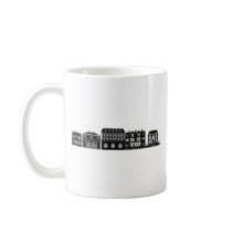Posh smart row of buildings mug