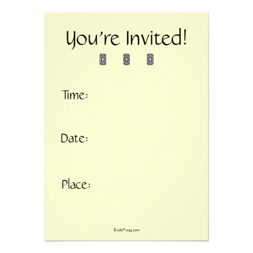 Posh Union Jack Custom Invitation (Vertical)