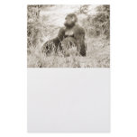 Posing Gorilla Sketch stationery