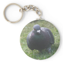 Posing Pigeon Keychain