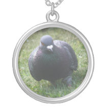 Posing Pigeon Necklace