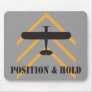 Position And Hold Airplane Mouse Pad