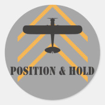 Position And Hold Airplane Stickers