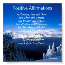 Positive Affirmations posters