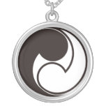 Positive and negative principles two 巴 pendants