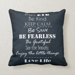 Positive Attitude Affirmations Quotes Pillows