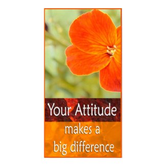 Positive Attitude Motivational Poster print