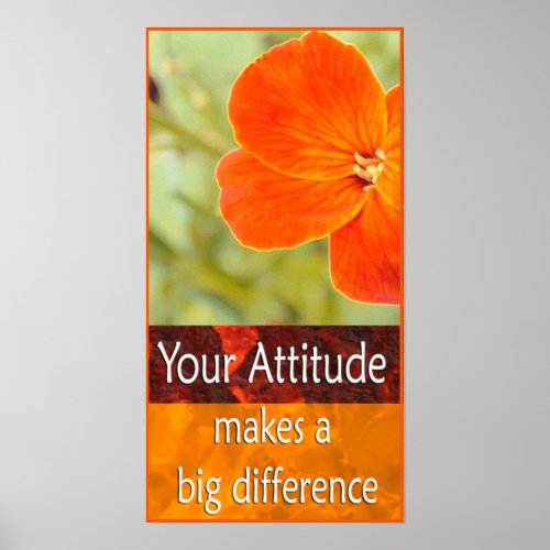 Positive Attitude Motivational Poster