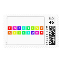 positive attitude postage stamps