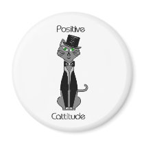 Positive Cattitude magnets