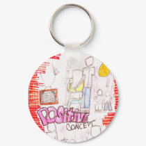 Positive Concept Keychain