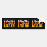 Positive Divorce Gift Ideas : Divorced Beer Me Bumper Stickers