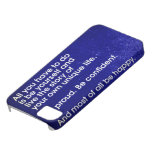 Positive Life Message for iPhone 5 case