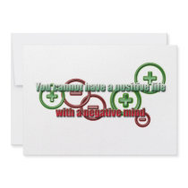 Positive Life Negative Mind Invitation
