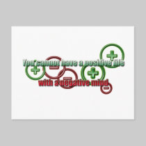 Positive Life Negative Mind postcards