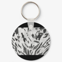 Positive Negative Dried Flowers Watercolor keychains
