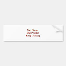 Positive Nurse Bumper Sticker