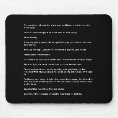 Positive Quotes on Positive Quotes Mousepad By Cooldudeproducts