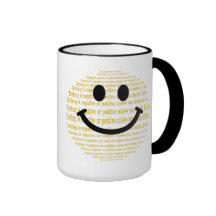 Positive Thinking Smiley Coffee Mug