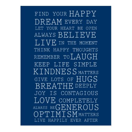 Positive Thoughts Post Cards