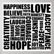 Positive Words Poster