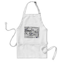 Positive words typography apron