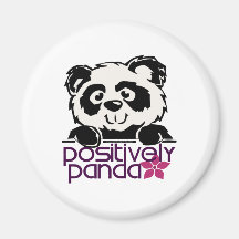 Positively Panda (Flower) Fridge Magnets