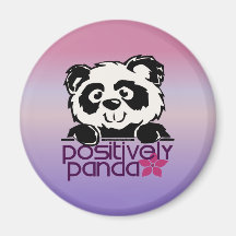 Positively Panda (Flower) Refrigerator Magnet
