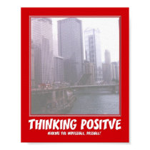"Positve thinking" poster of Chicago posters
