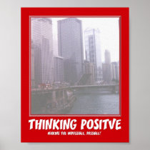 "Positve thinking" poster of Chicago