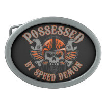 Possessed by Speed Demon Belt Buckle belt buckles