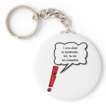 Possessive apostrophe key chain