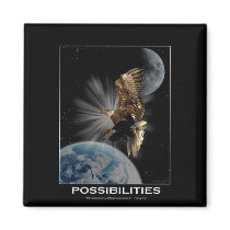 "POSSIBILITIES" Bald Eagle Motivational Gifts magnets