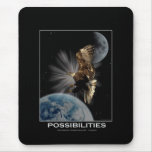 "POSSIBILITIES" Bald Eagle Motivational Gifts mousepads
