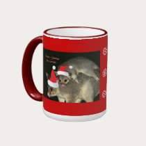 Possum Christmas Greetings Mug by naturespaintbox Possum Christmas Greetings Mug
