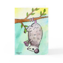 Possum Danglin' Cards