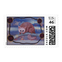 Possum Dreaming Postage Stamp