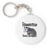 Possums Need Love Too Key Chain