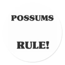 POSSUMS Rule! stickers