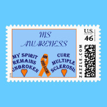 POST CARD 28 CENTS MS AWARENESS postage