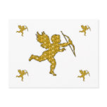 Post Card Cupid Gold postcards