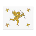 Post Card Cupid Gold postcards