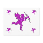 Post Card Cupid Pink postcards